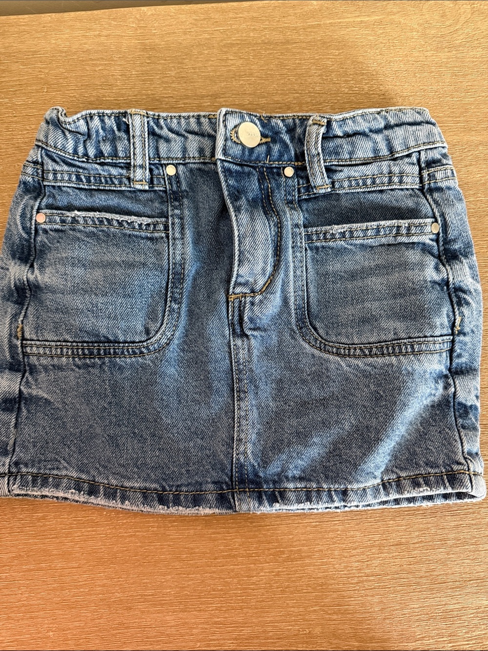 Joe's Jeans Light Blue Denim Skirt with Front Pockets